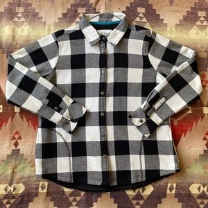 Orvis Women’s Flannel Shirt Jacket size Large Fleece Lined